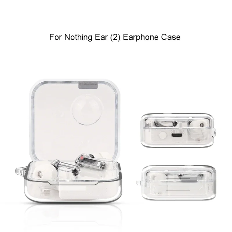 For Nothing Ear (2) غطاء حماية لسماعات الرأس مزود بخطاف مقاوم للصدمات وقابل للغسل وغطاء من السيليكون For Nothing Ear 2