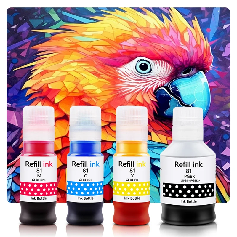 For Canon 81 Refill Ink Kit Compatible For Canon G1820 G2820 G3860 G3831 G3833 G2860 G3870 G3871 G3872 Printer Refill Dye Ink