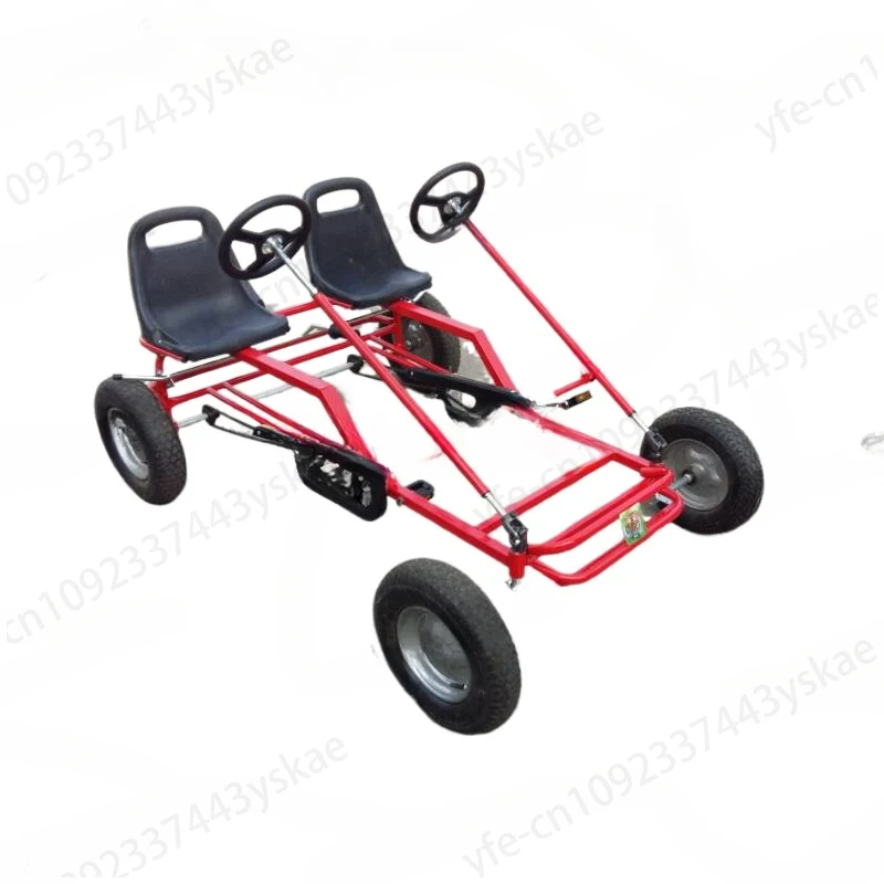 Plastic Four Wheel Heavy Duty Adults 4 Wheel Pedal Go Cart