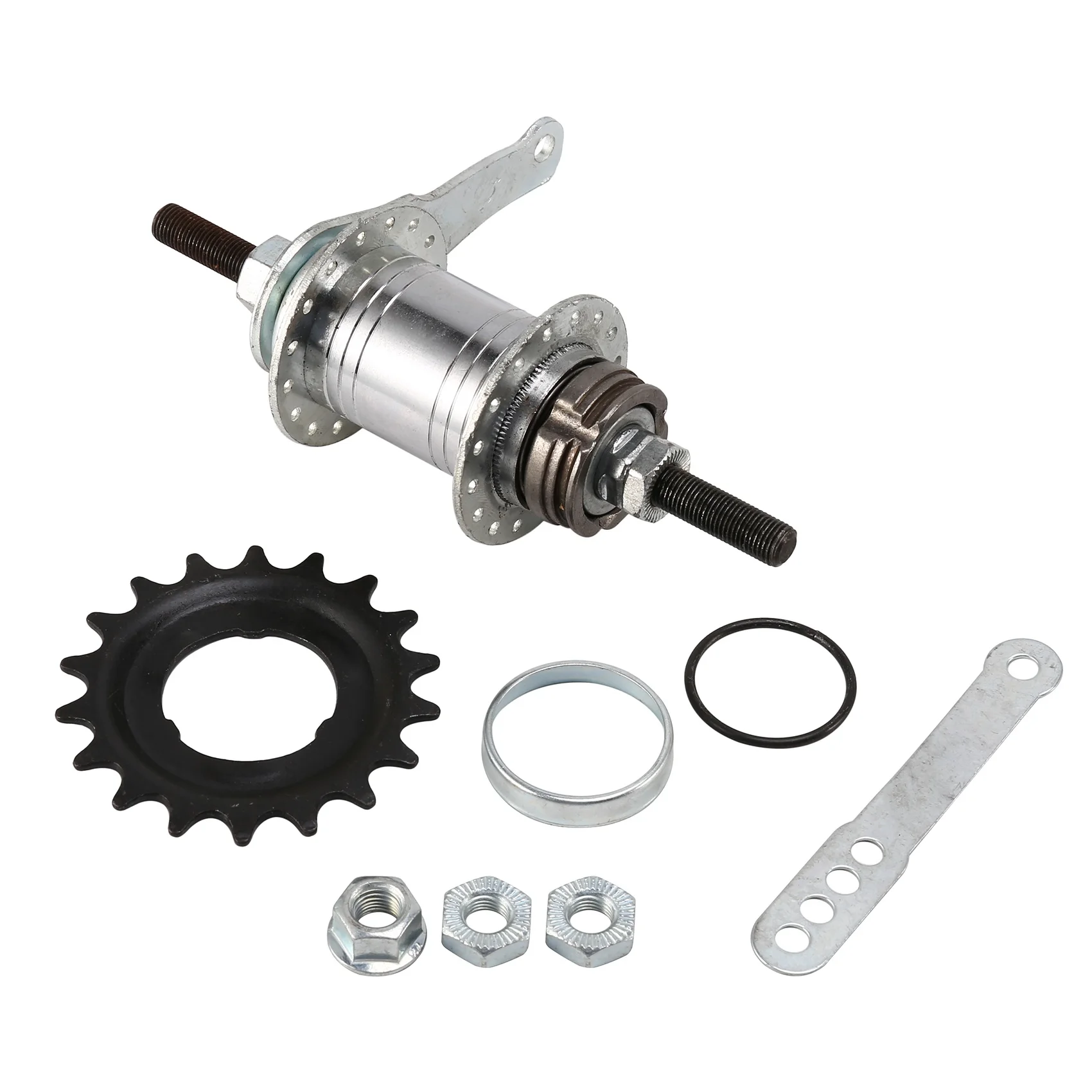 NEW HOT In Stock-32 Hole Reversing Ride Backwards Brake Fixed Gear Bike Rear Hub Aluminum Alloy Bicycle Bike Coaster Brake Rear
