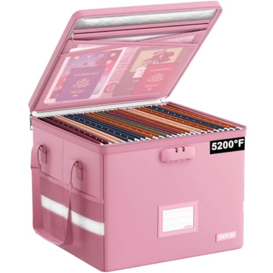 Fireproof Document Storage Box with Lock
