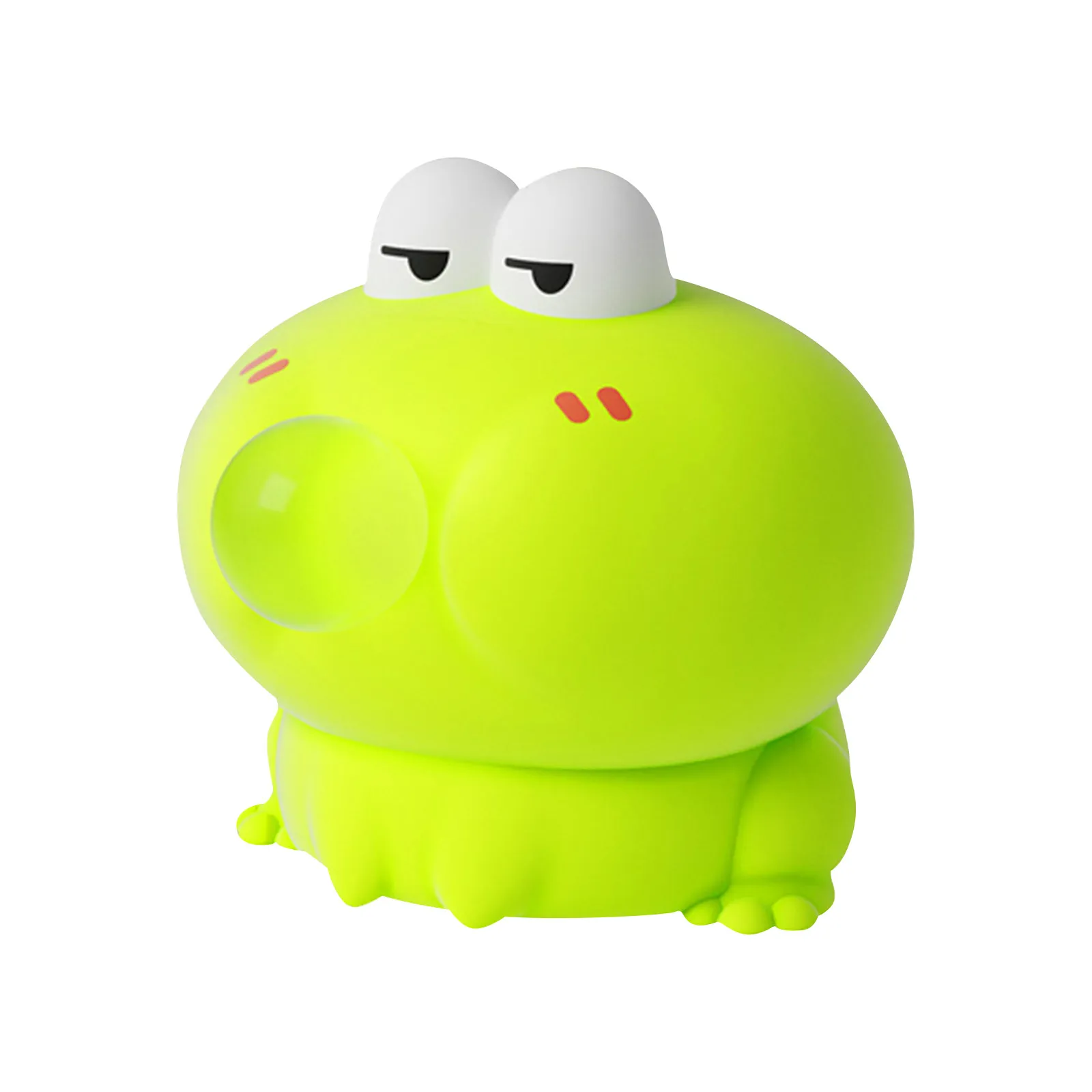 Urocze małe zwierzątka do ściskania, kreatywne, zabawne żabki dmuchające bąbelki, zabawki do ściskania łagodzące niepokój, wolno powracające zabawki.