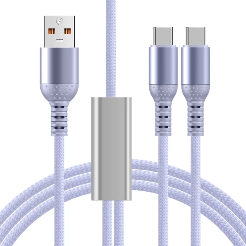 Super Fast Cable Type C Car Charging Cable Micro USB Splitter Cable 6A