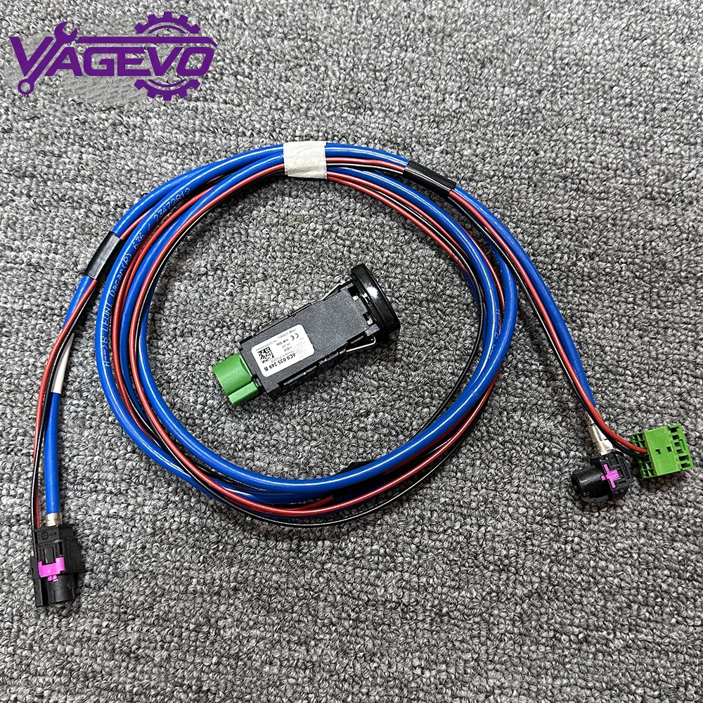 USB Socket AUX IN Socket 6C0035249B for VW Golf Convertible Polo/Derby/Vento IND 6C0 035 249 B Car Accessories