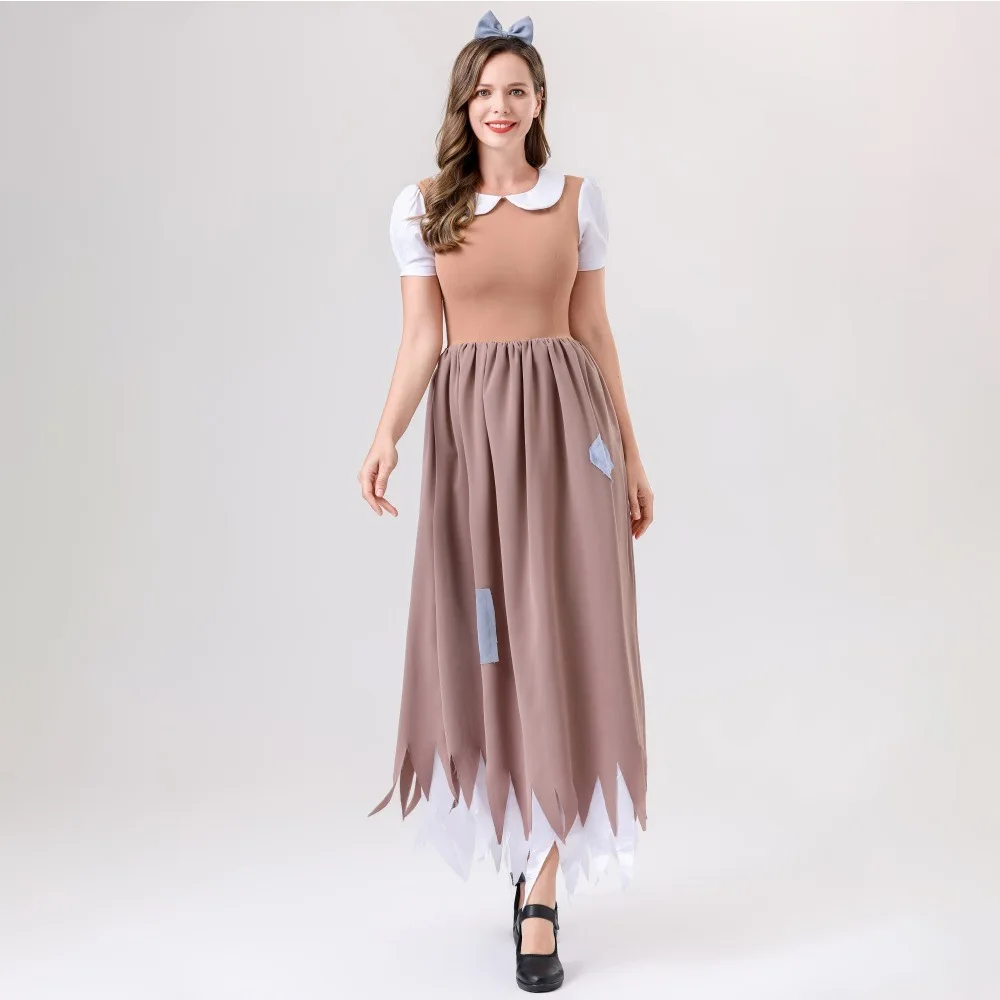 مجموعة أزياء تنكرية للسيدات البالغات Dr loween Par Stage Performance 2025 ربيع جديد وصول Ele Lady Servant O...