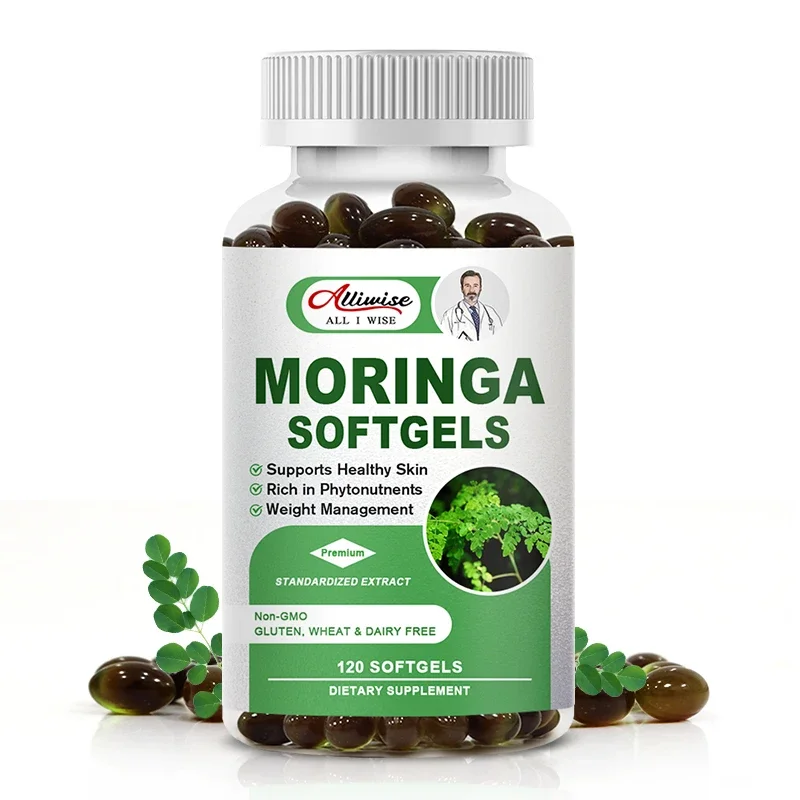 

Alliwise Moringa capsules naturally reduce cardiovascular health care Reduce Inflammation Moringa Antioxidant