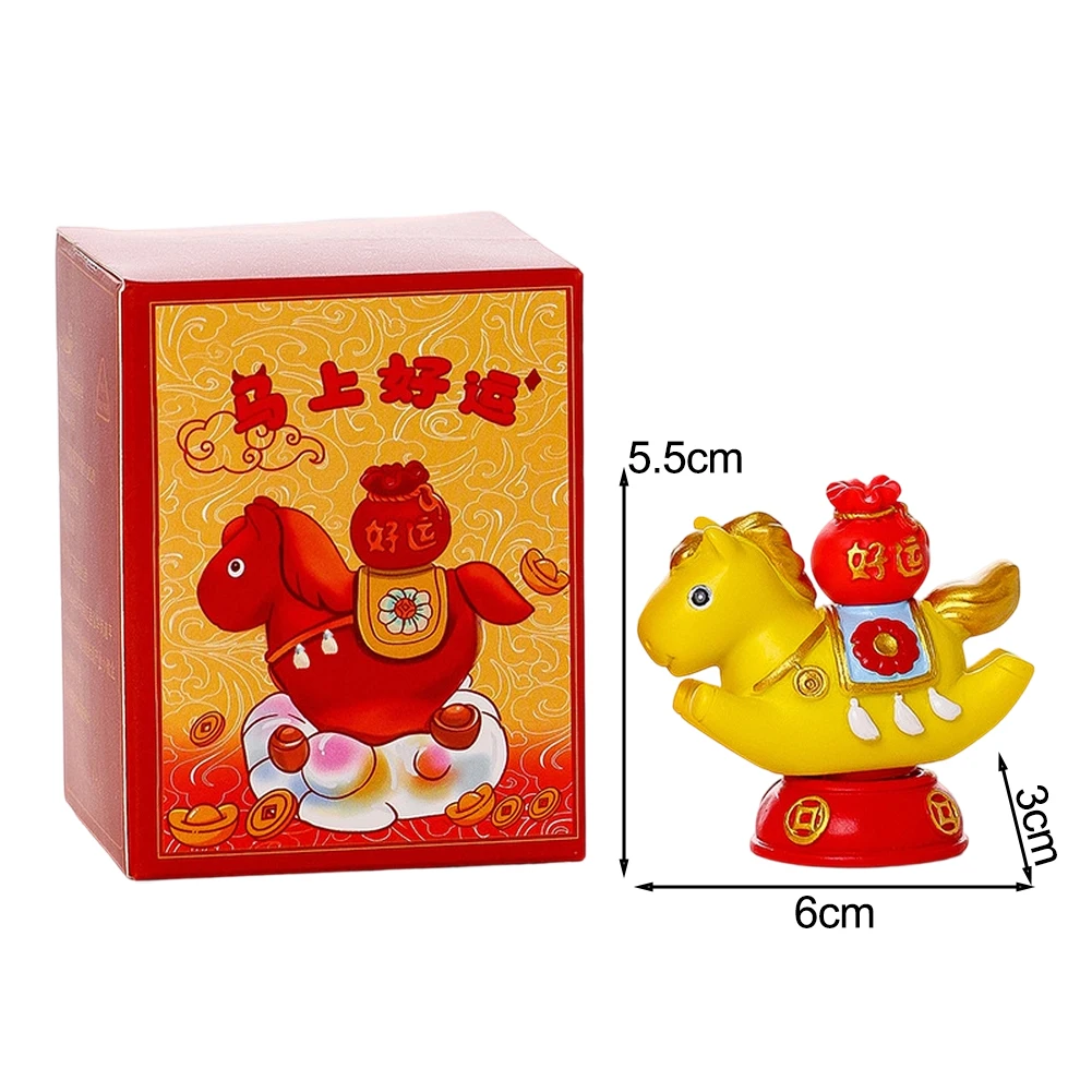 China chic small rotating horse figurine for pony resin size 6 3cm desktop decoration horse office display item
