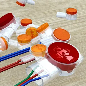 Zeorex 100pcs K1 K2 K3 Spleißdrahtanschluss RJ45 RJ11 Verdrahtung Ethernet -Telefonkabelnetznetzkabel UY2 Kabel Terminal 6 Hauptverkaufsadresse RJ11 - №2