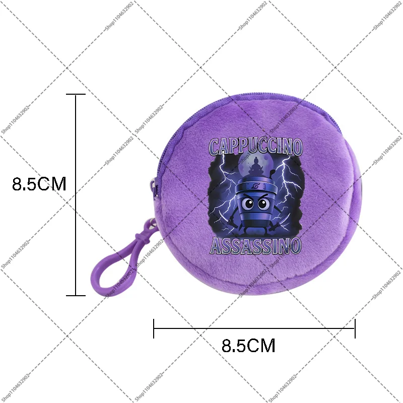 Mini monederos italianos Brainrot Tung Tungtung Sahur Telala, tiburón divertido, billetera con estampado gráfico Popular para juegos, monedero portátil de regalo