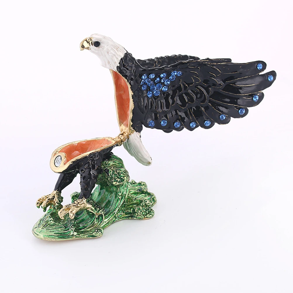 

Eagle Shaped Decor Enamel Enamel Desktop Crafts Painted naments Colorful Desktop Decoration for Office Gifts Jewellery Display