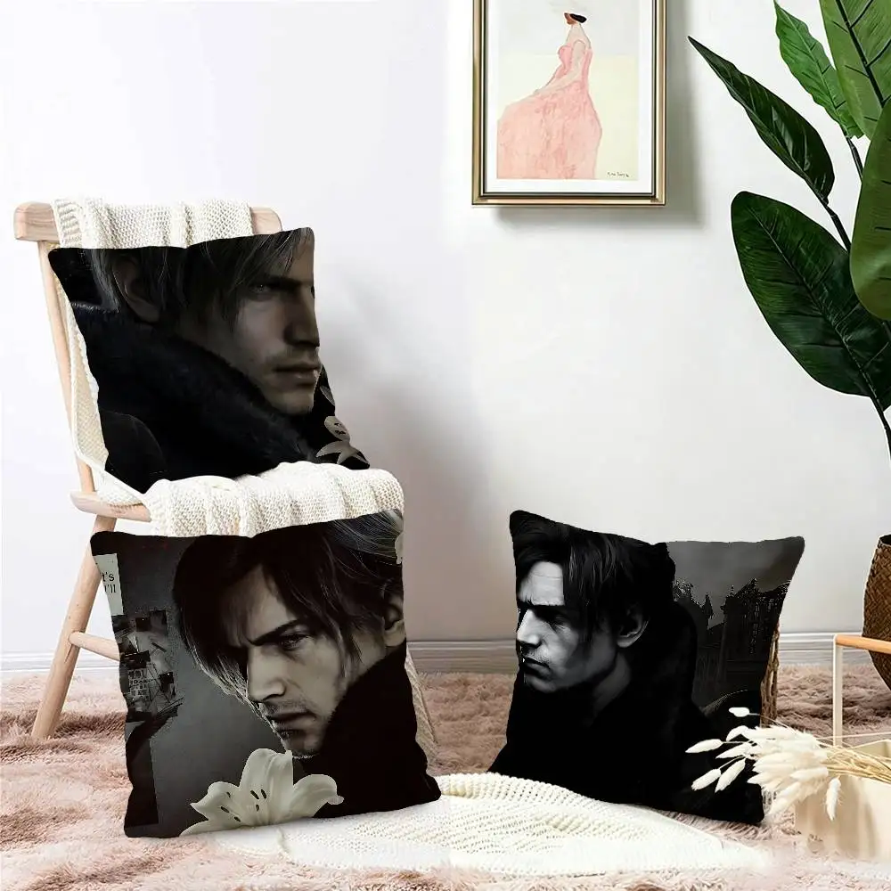 Leon Kennedy Tinplate Pillow Gifts Home Office Furnishings Bedroom Sofa Car Cushion Cover case 45x45cm