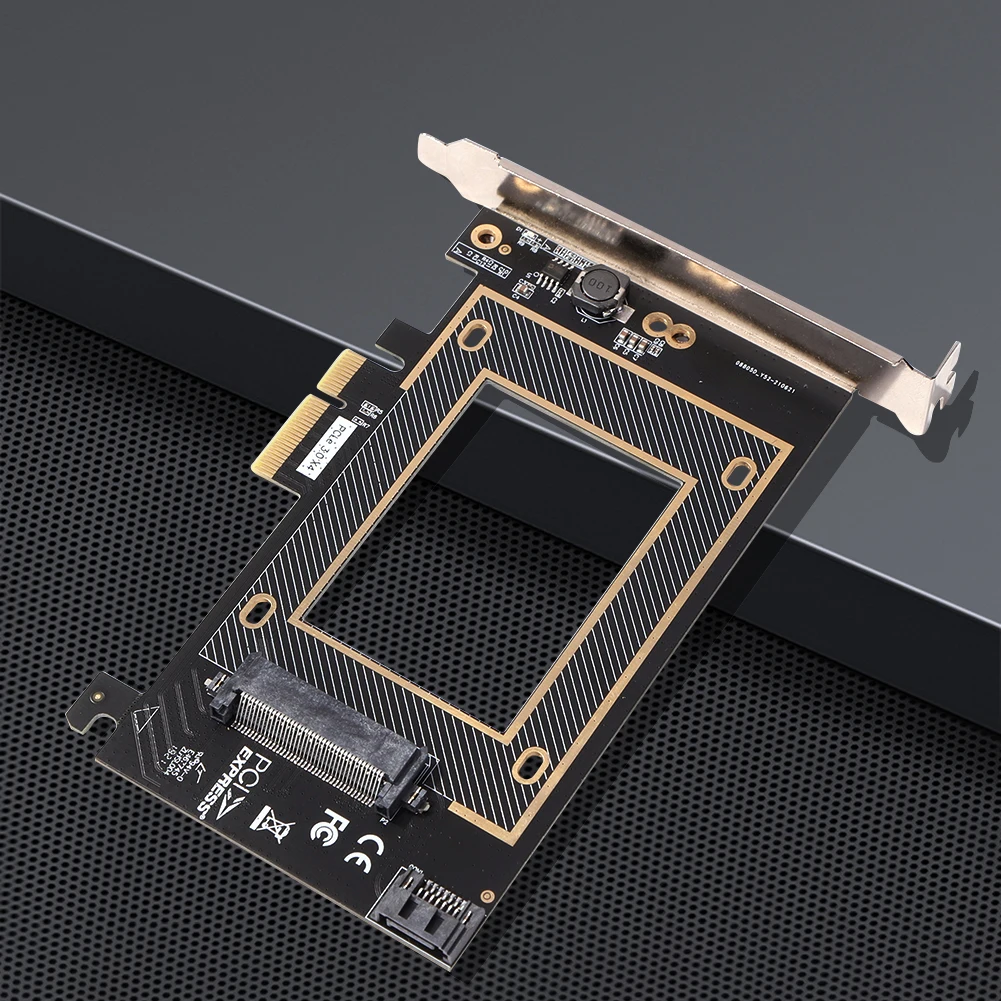 U.2 U2 SSD إلى محول PCI-e SFF8639 SFF 8639 SFF-8639 إلى PCIe PCI Express محول وحدة التحكم بطاقة توسيع إضافة على البطاقات