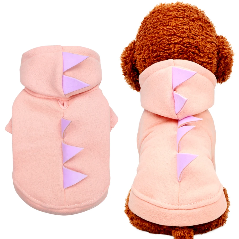 

Artificial Pet Dinosaur Transformation Outfit Dog Pajamas Small Dogs Fleece Apparel Warm Comfortable Autumn Winter Spring