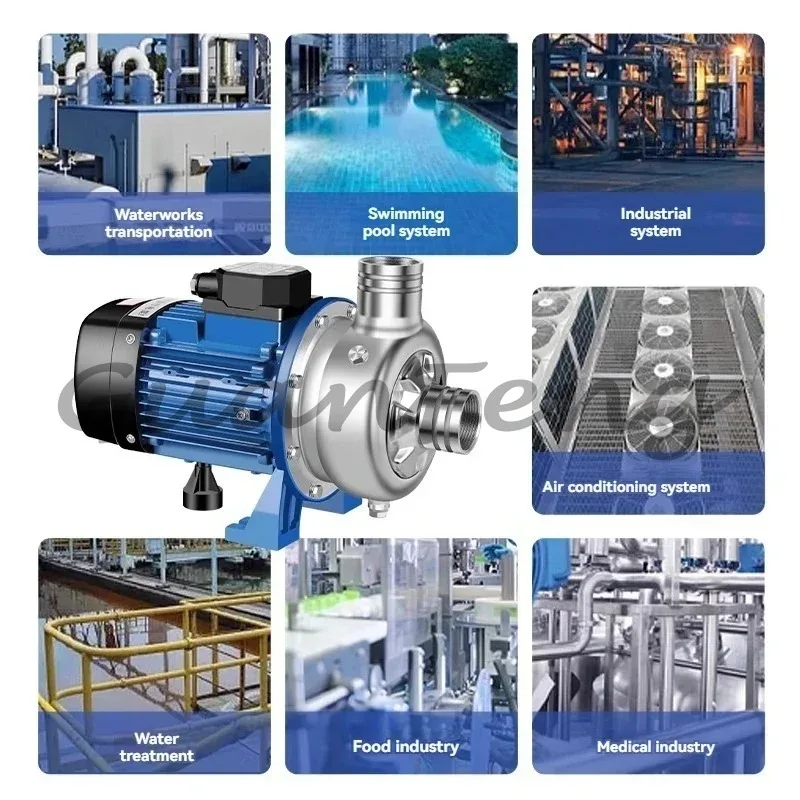 2200w 380V circulating pump stainless steel centrifugal pump