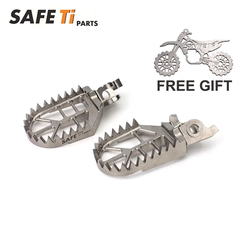 

CNC Titanium Alloy Footpegs For KAWASAKI PRO 10mm BACK+5mm DOWN KX250/F KX450/F KX250X KX450X