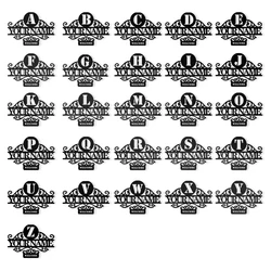 1pc 26 styles Welcome home Personalized name Metal Signs Iron Plaque Iron Painting for Living Room Decor