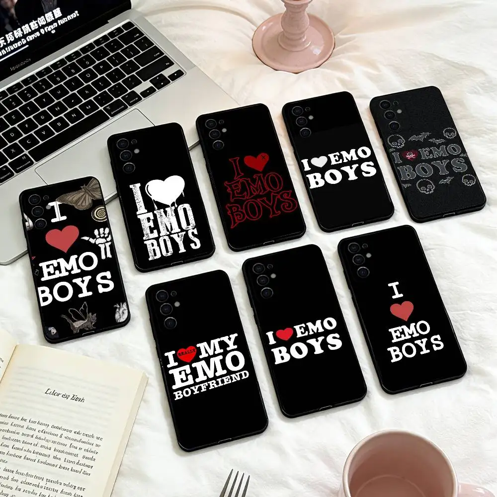 I Love E-Emo B-Boys Icon   Phone Case For Samsung S 25,24,23,22,30,21,10,9,Ultra,Plus,Lite,FE,4,5 G Soft Black Case