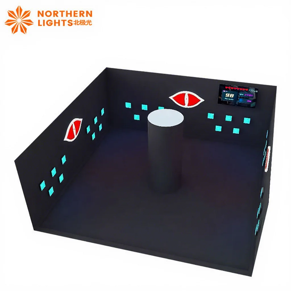 Wall Interactive Indoor Hide Push Button Counting Number LED Light Activate Game Plastic Home & School Evil Eyes