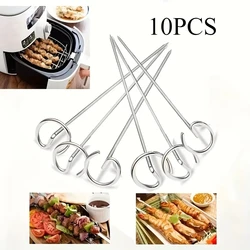 10pcs air fryer oven special label vertical skewer grill accessories stainless steel grill needle grill label 9.5cm