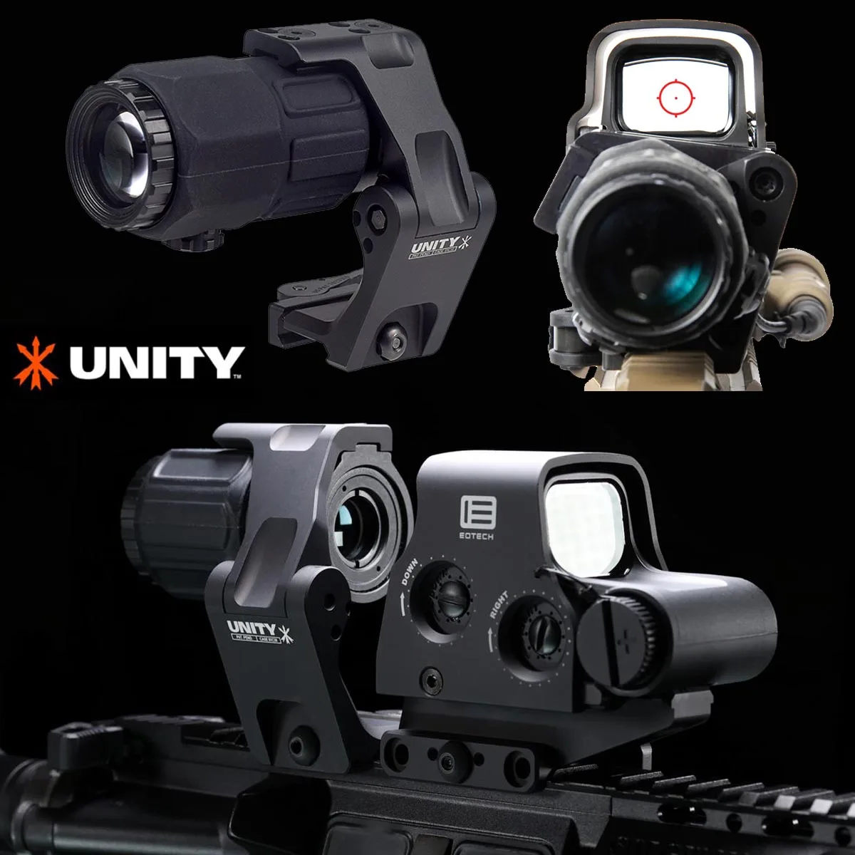 

UNITY T01 T02 Scope Mount Fast FTC Mount For Eotech G33 G43 Magnifier 551 552 553 558 Red Dot Sight Optic Riser Scope Mount