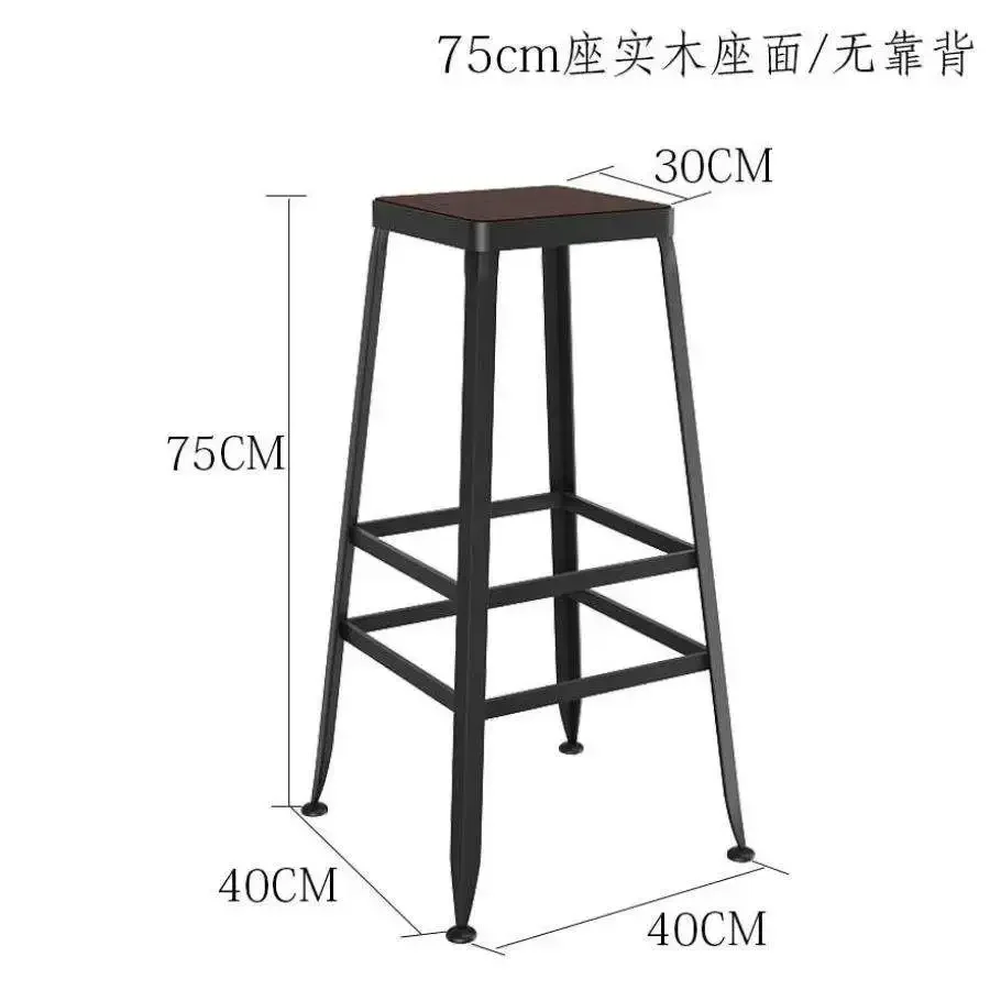 Wall Bar Table Milk Tea Shop High Foot Chair Household Simple Modern Small Bar Long Table Long Table Business