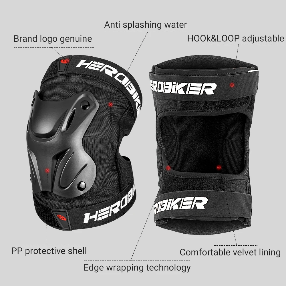 Motocross Anti Fall And Wear-resistan Knee Elbow Protective Motorcycle Knee Protector Guards Braces Support Protection Equipment