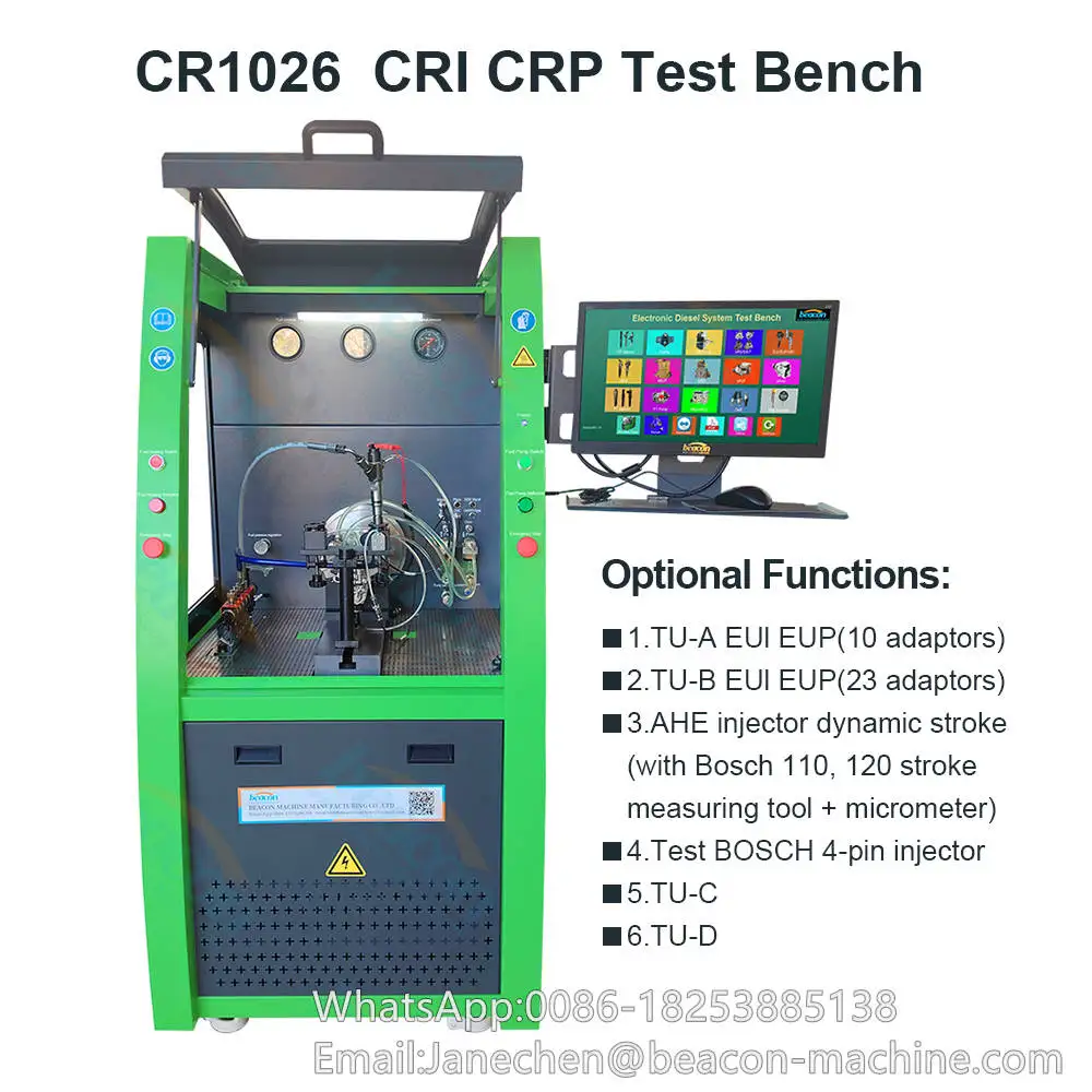 CR1026 Common Rail Diesel Injector and Pump Test Bench Fuel CRDI Calibration Test Bench
