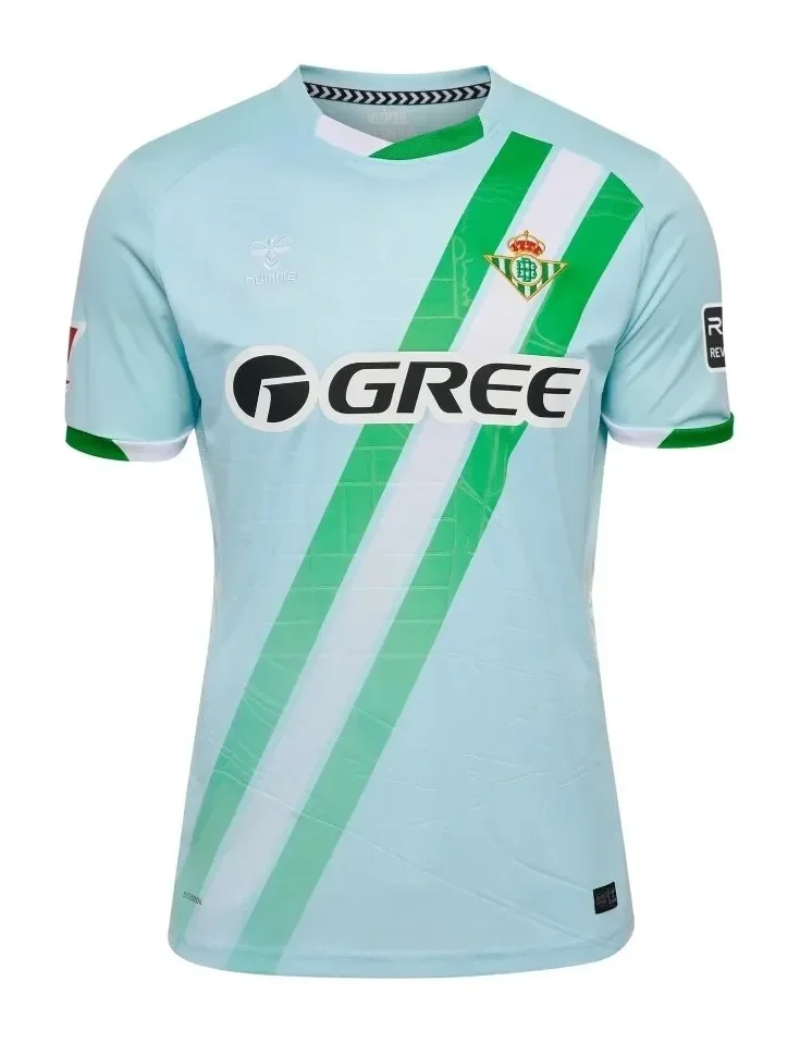 25-26 new La Liga jerseys, l Betis team uniforms, 3D printed shirts, unisex sports tops, children's jerseys, 6XL image 5