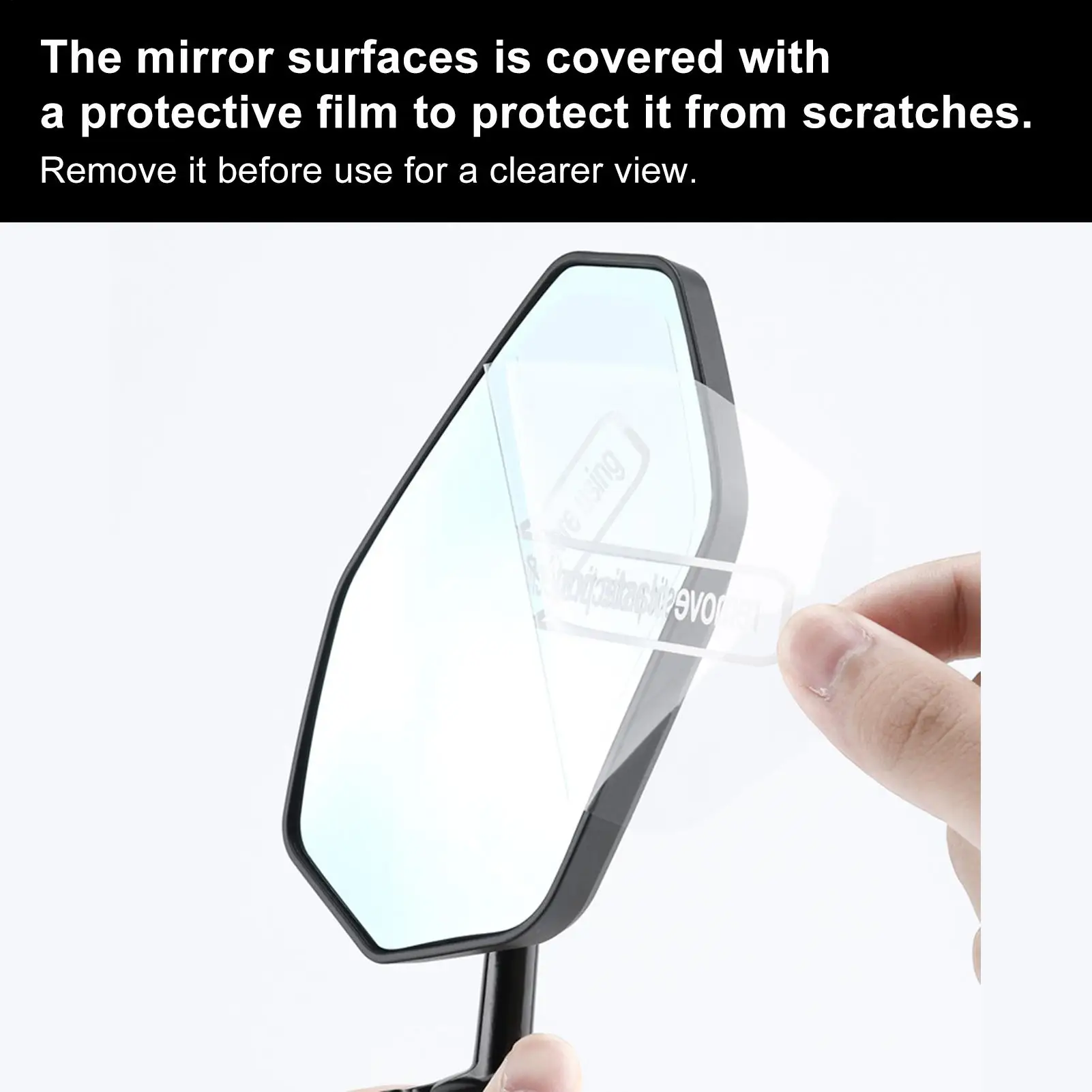 

Bike Rearview Mirror Scratch Resistant Safe Cycling Rearview Mirror For Men Women Girls Youth Teens Athletes Cyclists Golfers