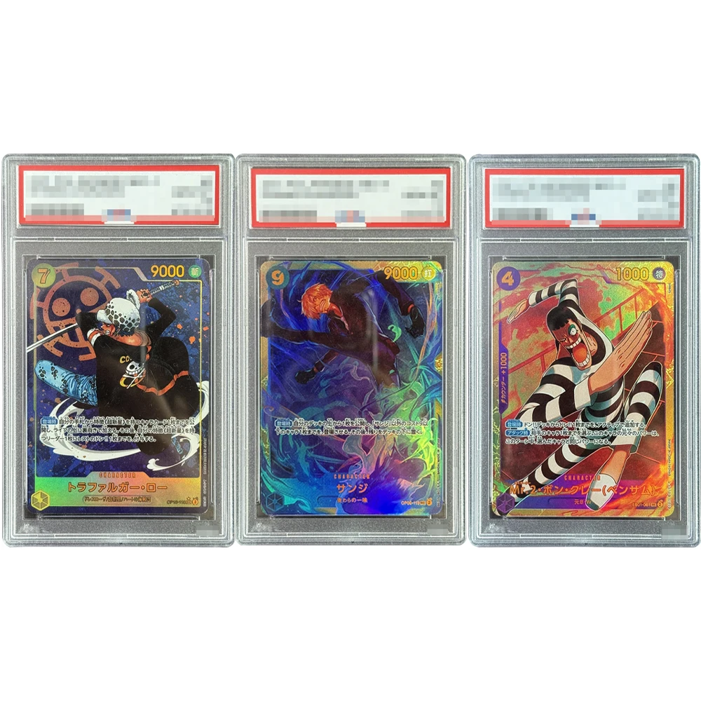 

Diy 2024 One Piece OP10-Royal Blood Trafalgar Law Japanese Collection Card Self Made Sanji Mr.2 Bon Clay Graded Cards