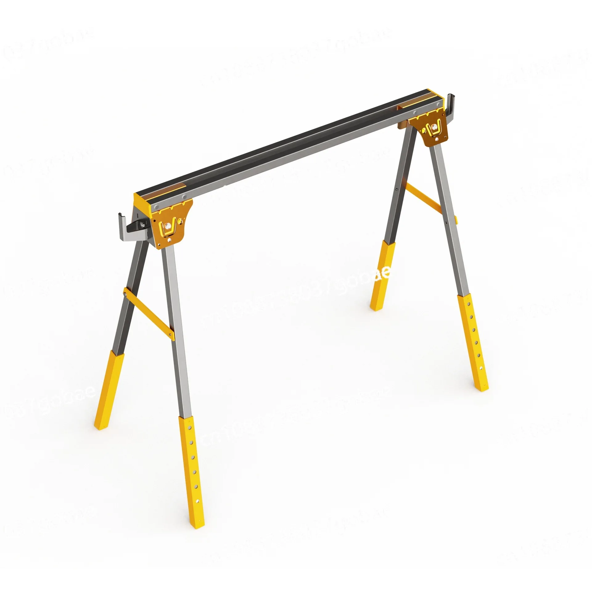 

Foldable metal saw frame, saw horse load-bearing 1200KG multi-functional iron portable workbench