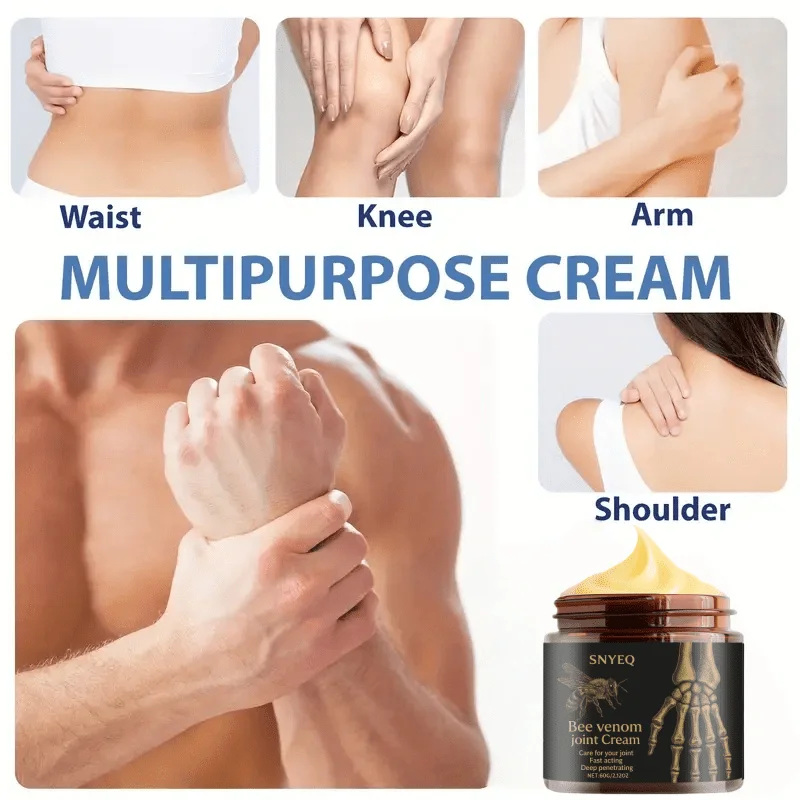 كريم مفصل سم النحل، سريع المفعول وطويل الأمد، مناسب للجسم والرقبة والركبتين واليدين والساقين ومفاصل الخصر والعناية بالمفاصل #6