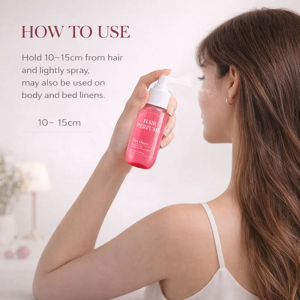 Kersen haarparfum en bodymist voor dames verfrissende hairspray_voghion.com