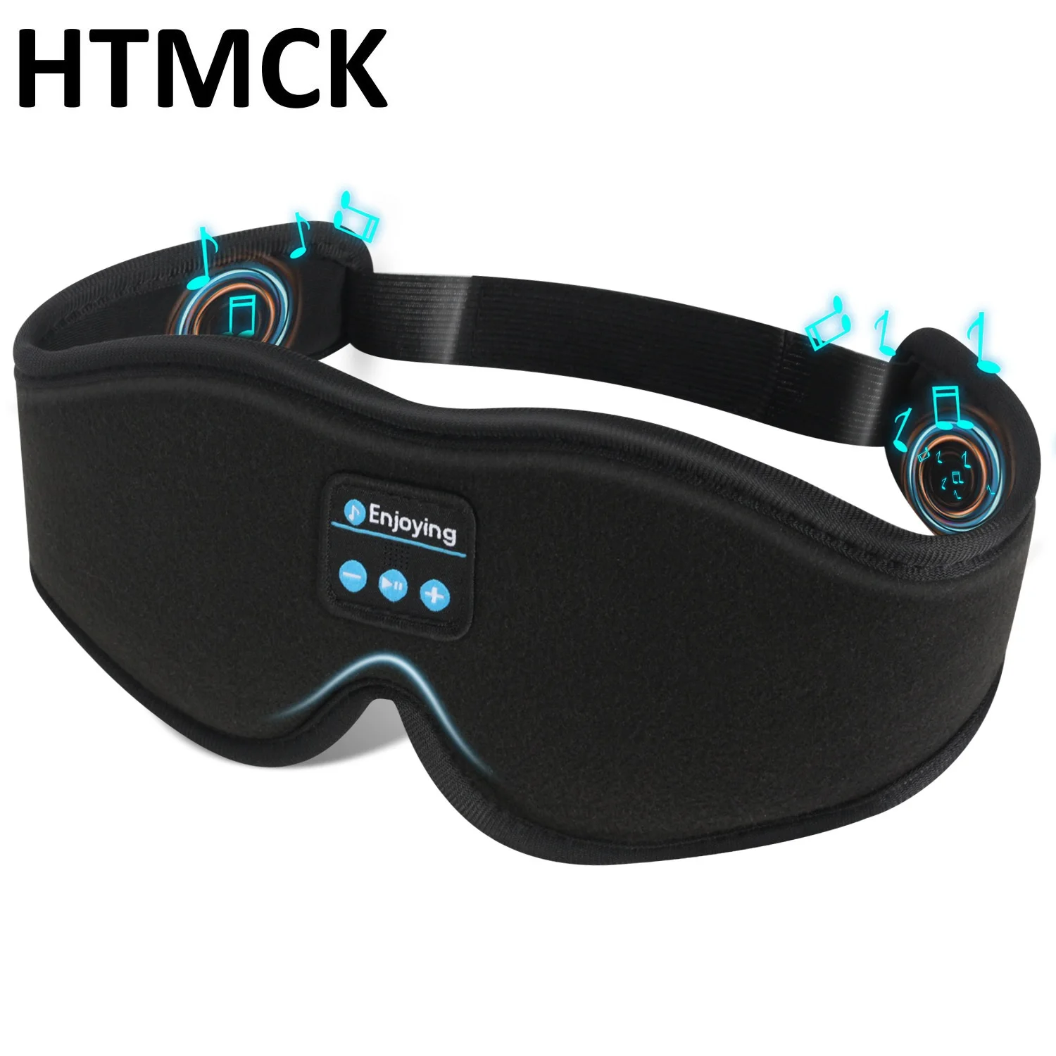 HTMCK Bluetooth 3D Sleep Mask with Built-in HD Speaker - Eye Mask for Sleeping That Plays Music Comfortable Sleepheadphones