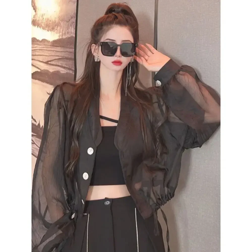 

Short Sun Protection Clothing, Women's Summer Clothing, New Thin Design, Jacket, Shirt, Sun Protection Shirt XQ615