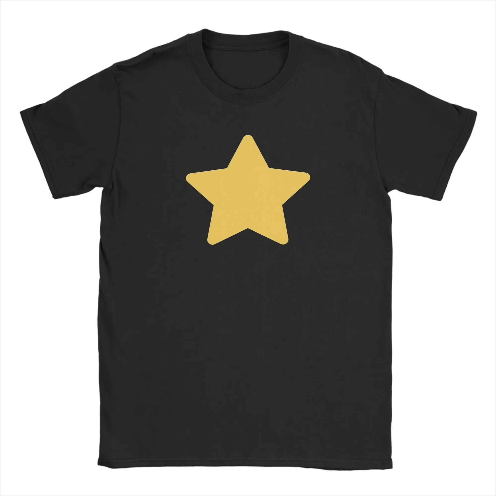 2026 New Stevens Universes Vintage Oversized Unisex Streetwear TShirt Family Matching Solid Yellow Star Graphic Short Sleeve Tee