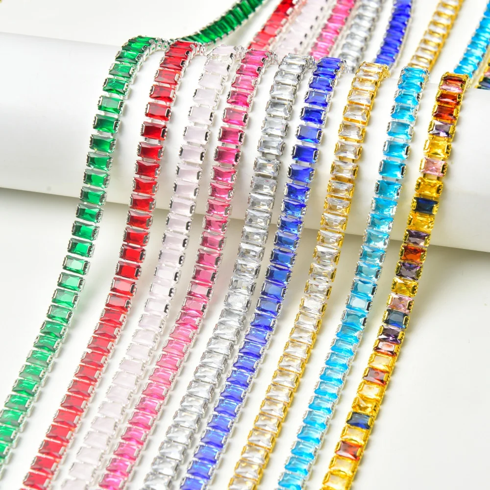 

New Design Zircon Rhinestone Cup Chain Sew On Crystal Rhinestone Trim Diy Garment Accessories Belt Trimming Necklace Decoration