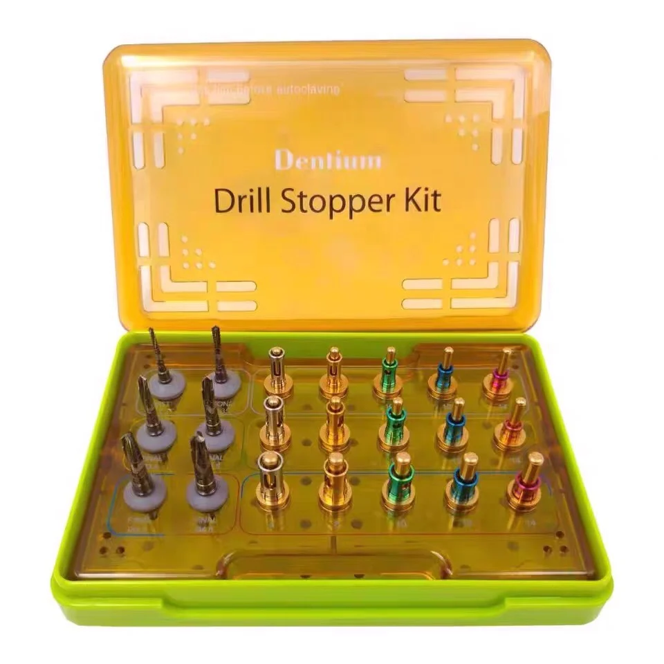 

Dental Implant Drill Stopper Kit Surgery Instrument Kit Dentium Implant Integral Stopper Drills