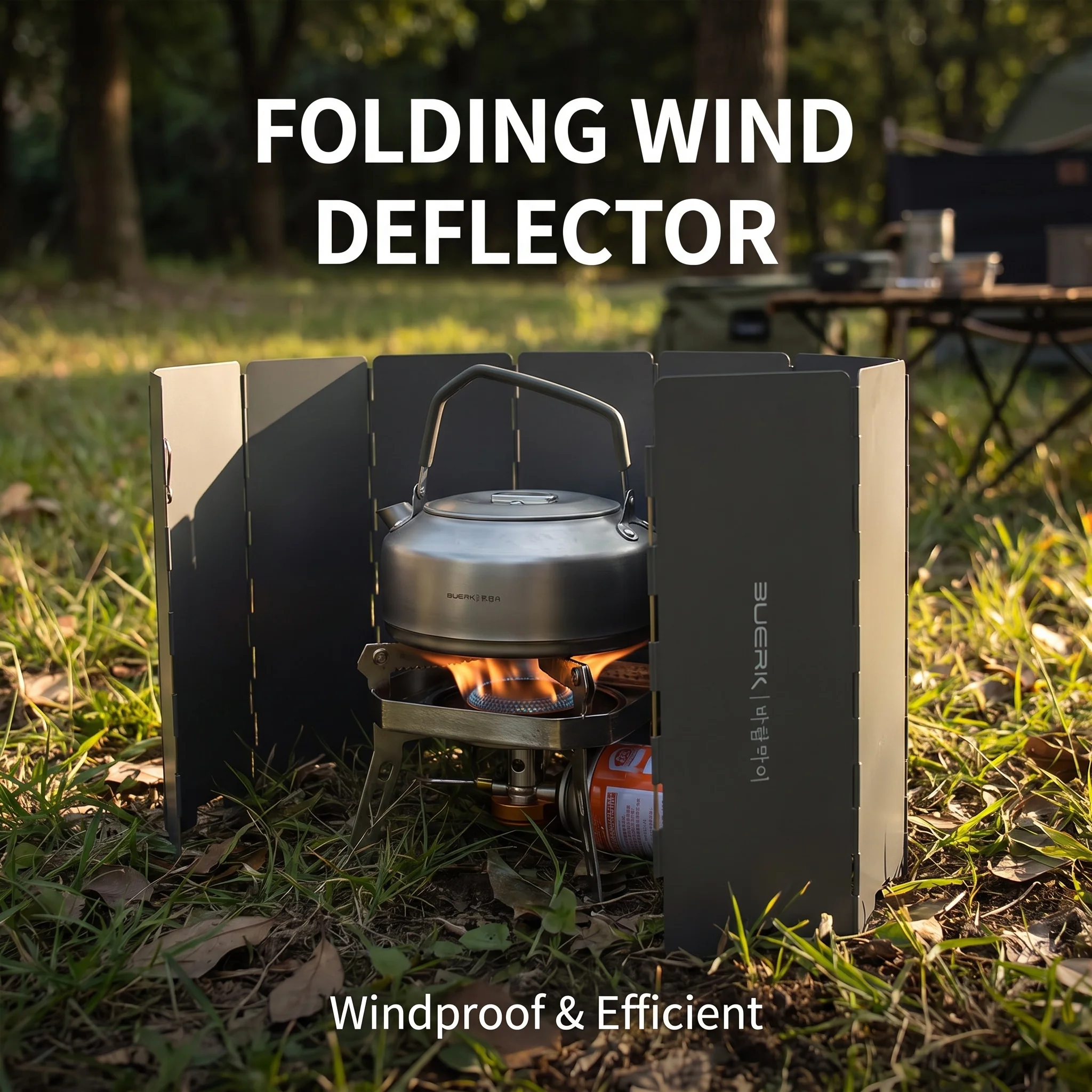 Portable Folding Wind Deflector For Camping Stove Aluminum Wind Screen Cooker Windshield Foldable Wind Block Outdoor Picnic Gas