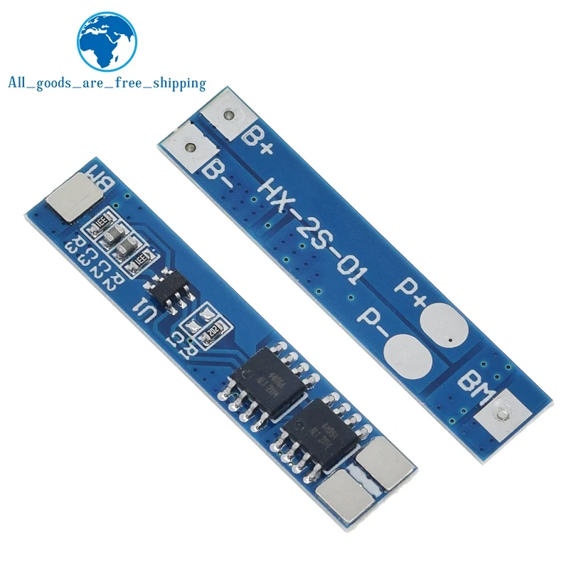 1/5 шт. BMS 2S 7,4 В 8,4 В 5A 18650 плата защиты от зарядки литиевой батареи
