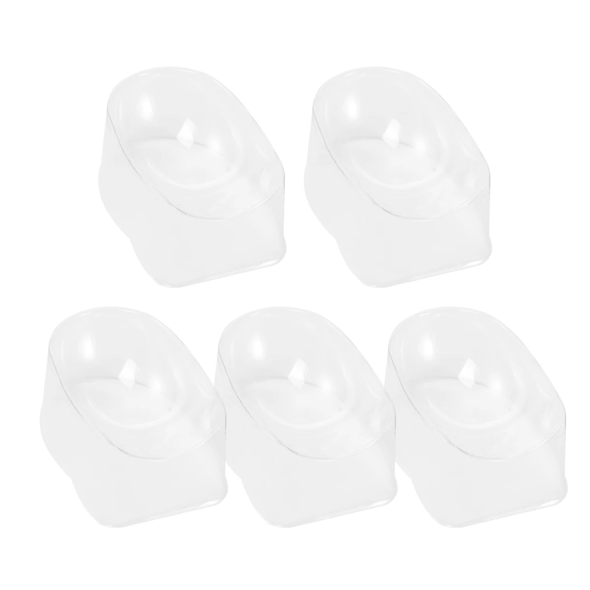Contenedor de polvo para uñas, bandeja para decoración de uñas de un solo uso, configuración de manicura sanitaria para decoración del hogar y salón, 5 uds.