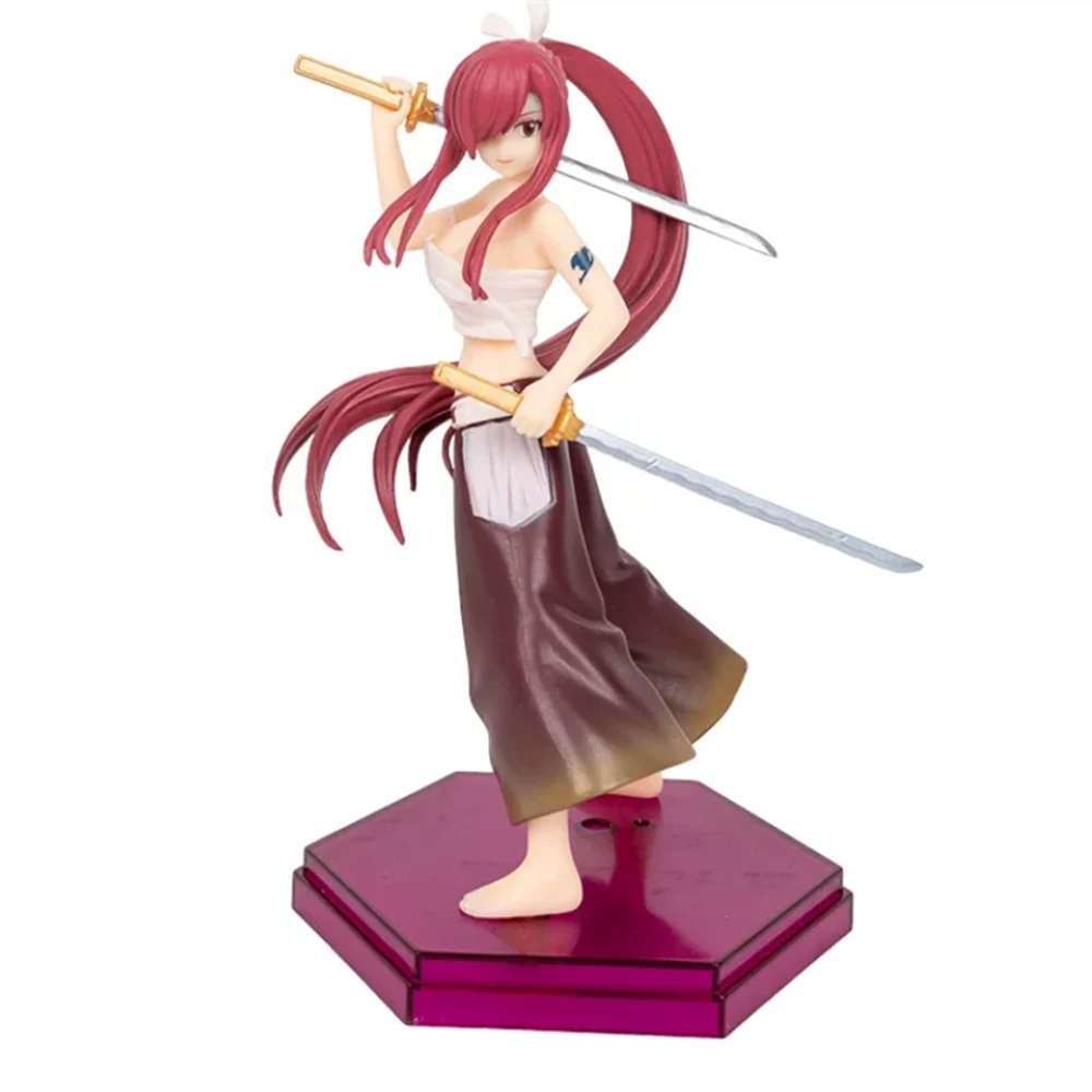 17cm Fairy Tail Final Season Erza Scarlet Demon Blade Benizakura Japan Anime PVC Action Figure Toy Game Collectible Model Doll
