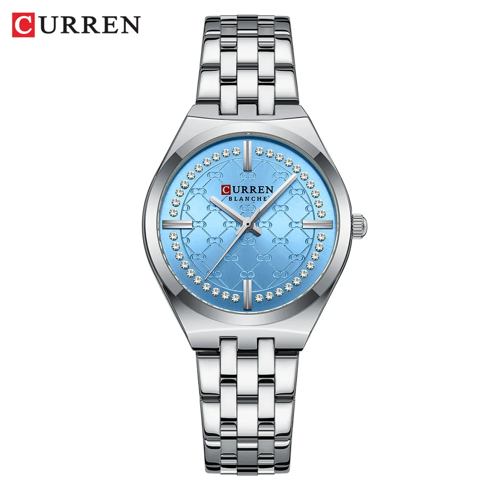 CURREN 9096 Women's Roman Quartz Wristwatch Waterproof Round Watch