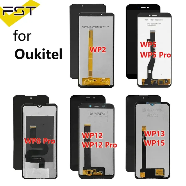 Oryginalny wyświetlacz LCD Oukitel WP5 Pro z ekranem dotykowym i digitizerem do Oukitel WP21 WP7 WP8 WP26 WP13 WP15 WP12 WP28 WP19