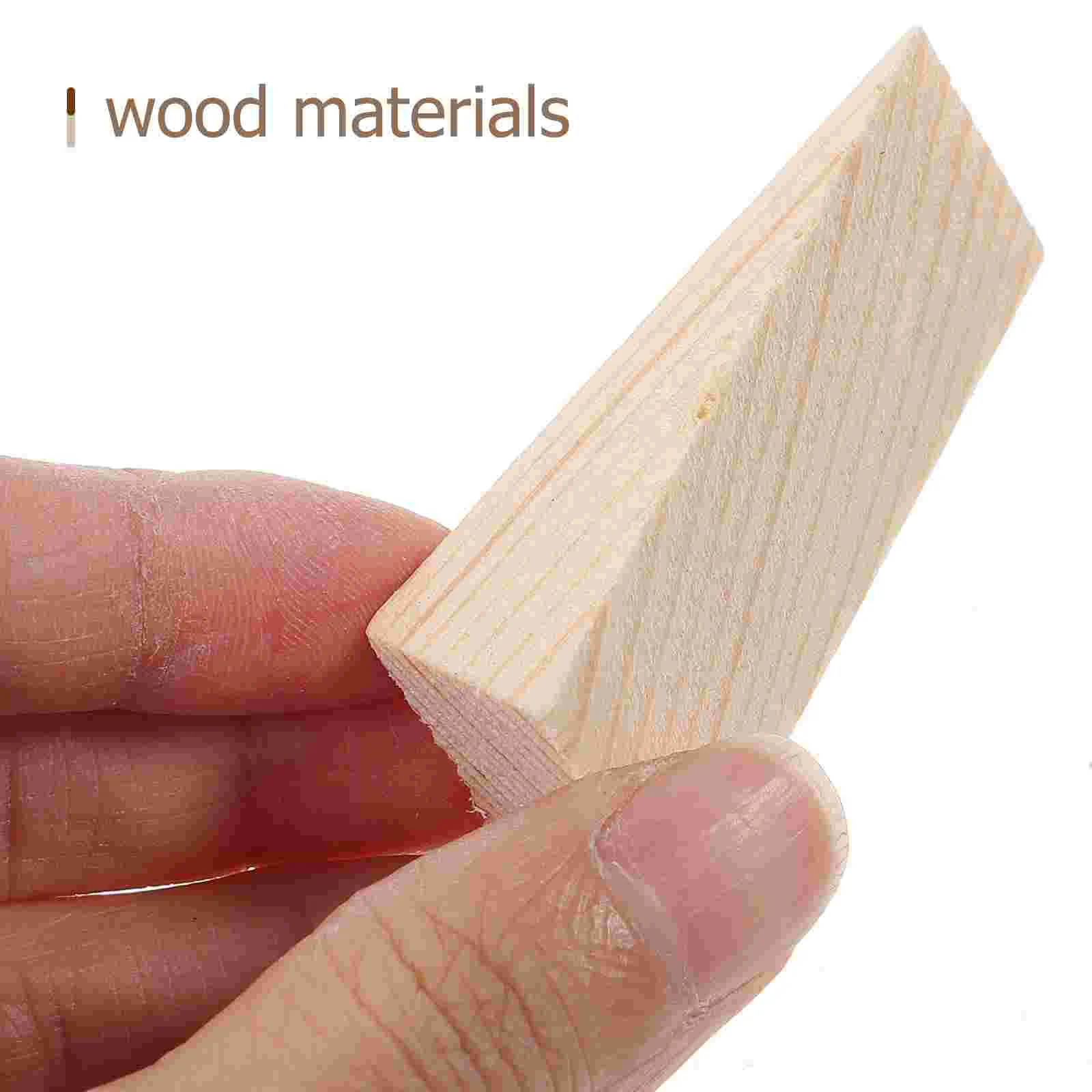 3개입 튼튼한 나무 도어 스토퍼 쐐기형 고하중 손가락 보호대 도어 홀더 미끄럼 방지 가정 사무실 애완동물 아기 안전 도어 쐐기