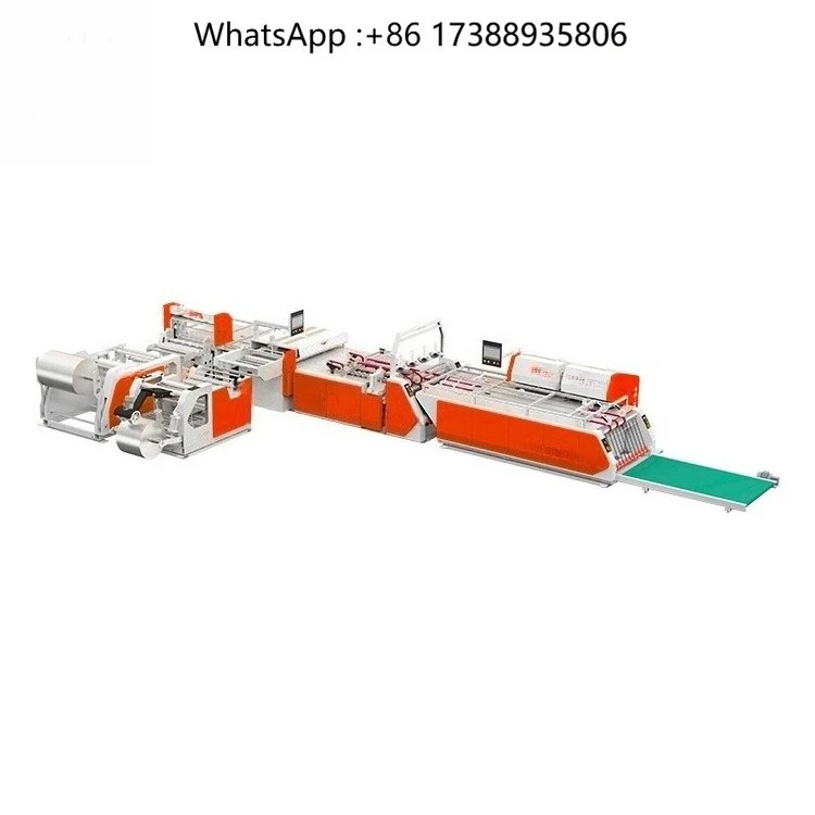PS-IH650 Industrial Hemming Machine for PP Woven Bags High Plastic Bag Making Equipment 380V 7600x5600x1800mm