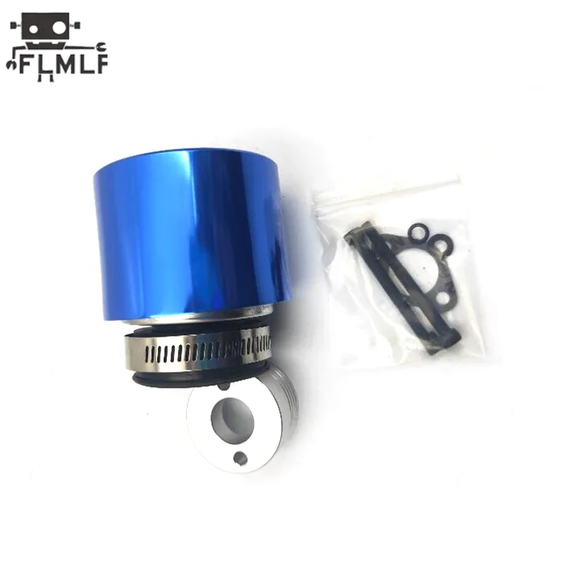 Filtro de aire para motor de gasolina de coche Rc con Kit de cubierta para 1/5 HPI Rofun Rovan KingMotor TSRC Mcd Gtb Racing Baja 5B 5T 5SC Ss piezas de camiones