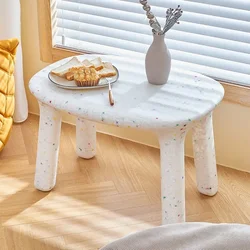 Mesa de estudio nórdica para niños, mesa de bloques de construcción bonita de plástico para guardería, mesa de estudio para bebés, escritorio para dormitorio, envío directo