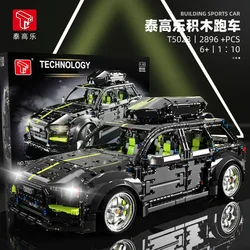 TGL T5023 Technical Super Sports Car 1:10 Model City Racing Series DIY Creative Toys Building Blocks Gift For Boys 2896Pcs