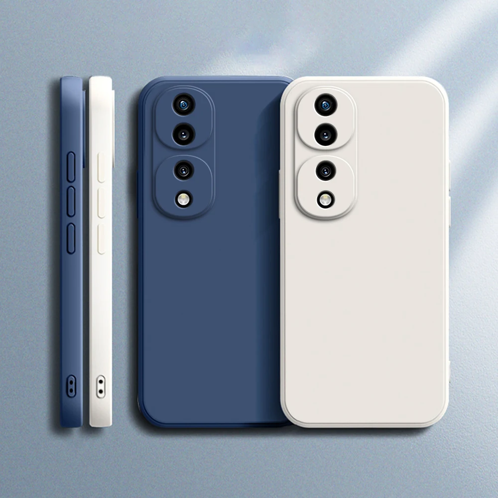 

Square Liquid Silicone Case for Huawei Honor 80 70 60 50 Pro Plus SE Pro+ Classic Soft Fundas 70Pro 5G Thin Basic Protect Covers